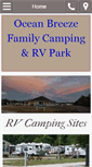 Mobile Screenshot of oceanbreezefamilycampground.com